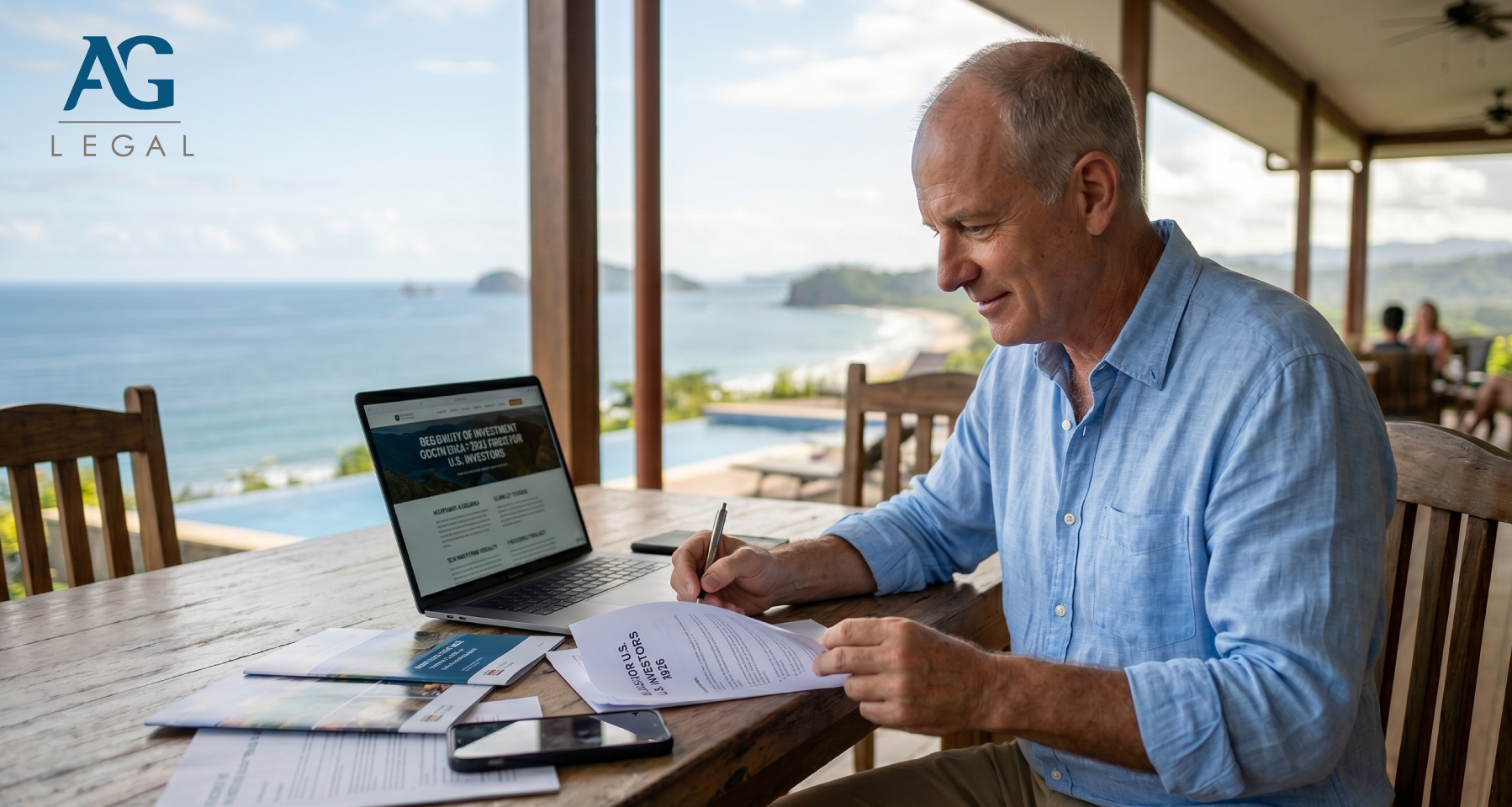 Foreign investor reviewing residency by investment options in Costa Rica